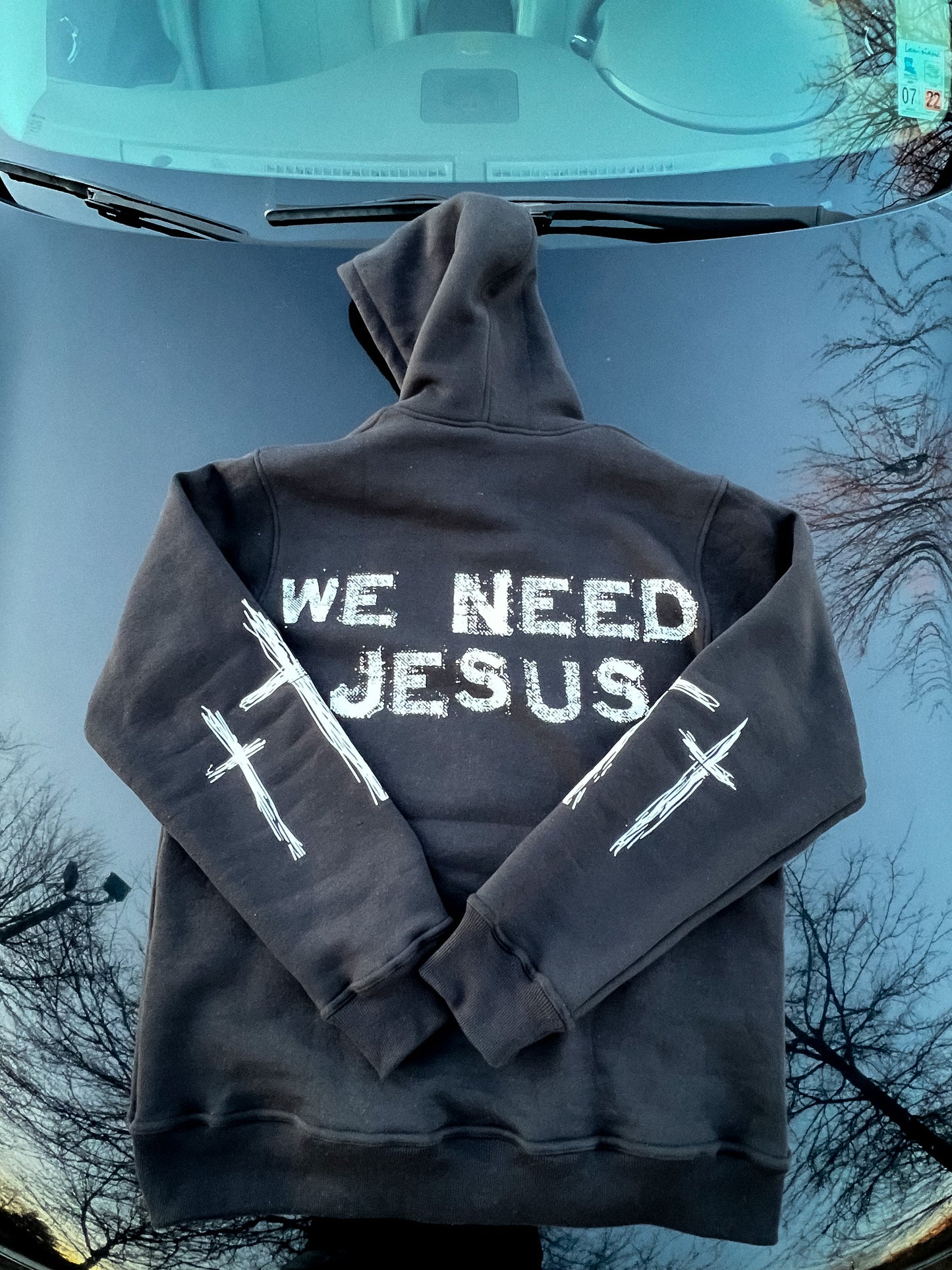 "WE NEED JESUS" HOODIE